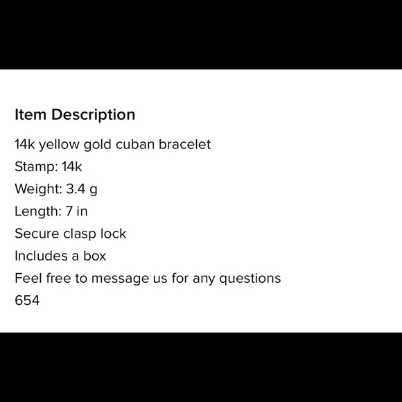 14kt yellow gold cuban bracelet